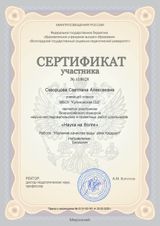 Скворцова Светлана, 10 класс