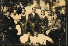Школа колхозной молодёжи (1937 г. 7 класс) В центре: учитель Никулин Тихон Борисович